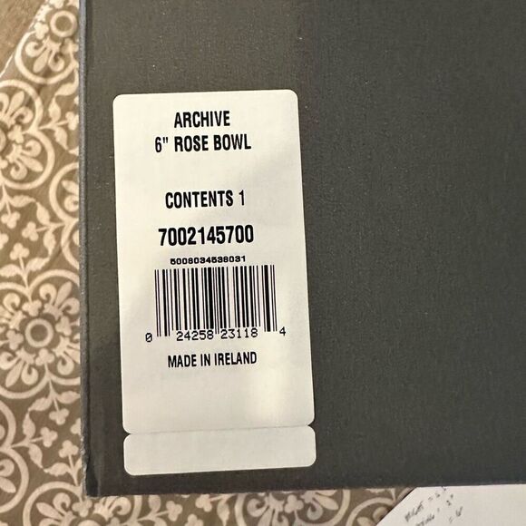 WATERFORD Crystal Archive 6” Rose Bowl Vintage New in Box Rare Signed - Picture 8 of 11